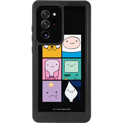 Adult Swim Adventure Time Character Tiles Galaxy Note20 Ultra 5G Waterproof Case